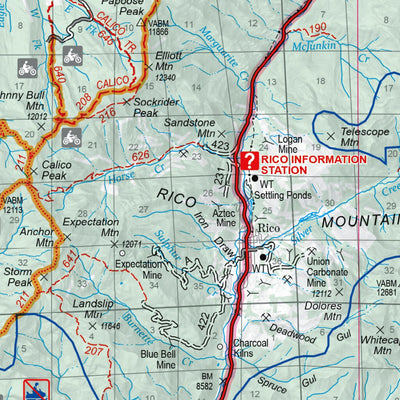 US Forest Service R2 Rocky Mountain Region San Juan National Forest Visitor Map (West Half) digital map
