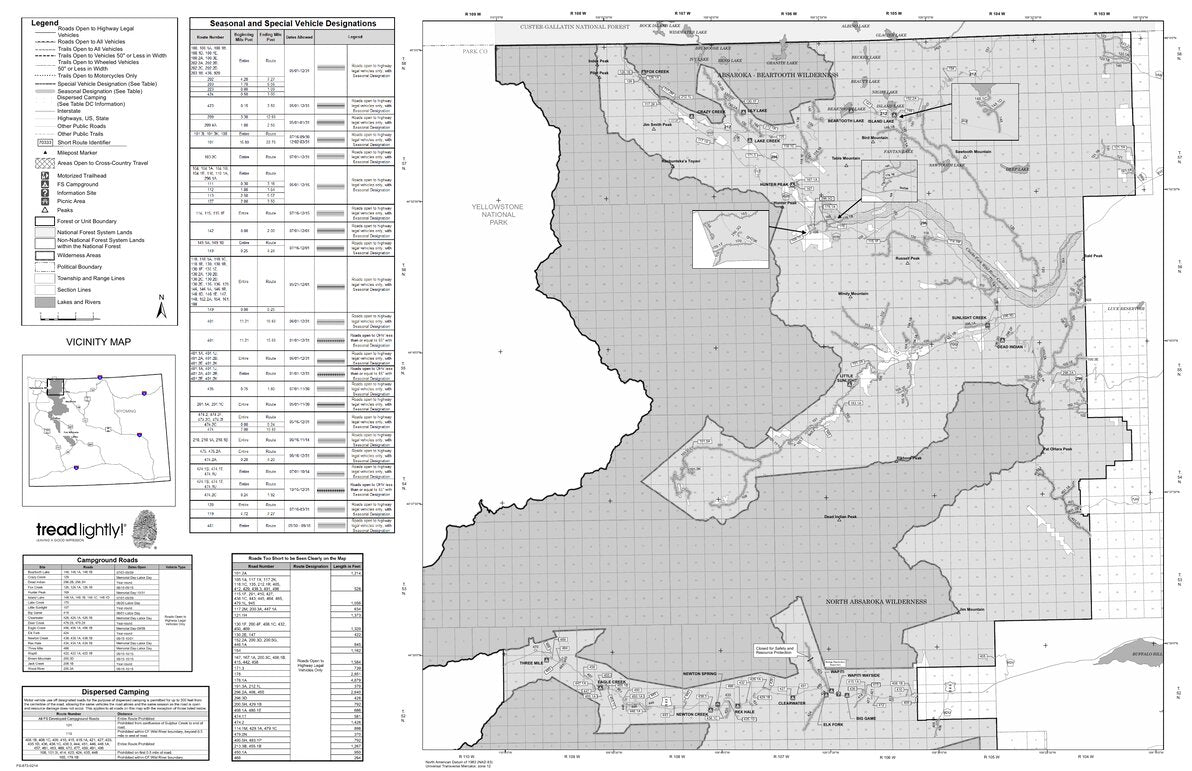 Shoshone NF (North Zone) - Clarks Fork and Wapiti Ranger Districts ...