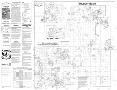 Thunder Basin National Grassland MVUM (North Half) - Douglas Ranger District - MVUM Preview 1