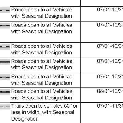 Thunder Basin National Grassland MVUM (North Half) - Douglas Ranger District - MVUM Preview 3