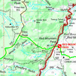 US Forest Service R2 Rocky Mountain Region Uncompahgre National Forest Visitor Map - Mountain Division (West Half) digital map