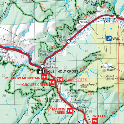 US Forest Service R2 Rocky Mountain Region White River National Forest Visitor Map (East Half) digital map