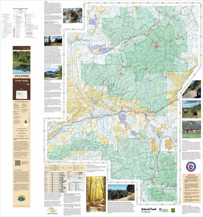 US Forest Service R2 Rocky Mountain Region White River National Forest Visitor Map (West Half) digital map