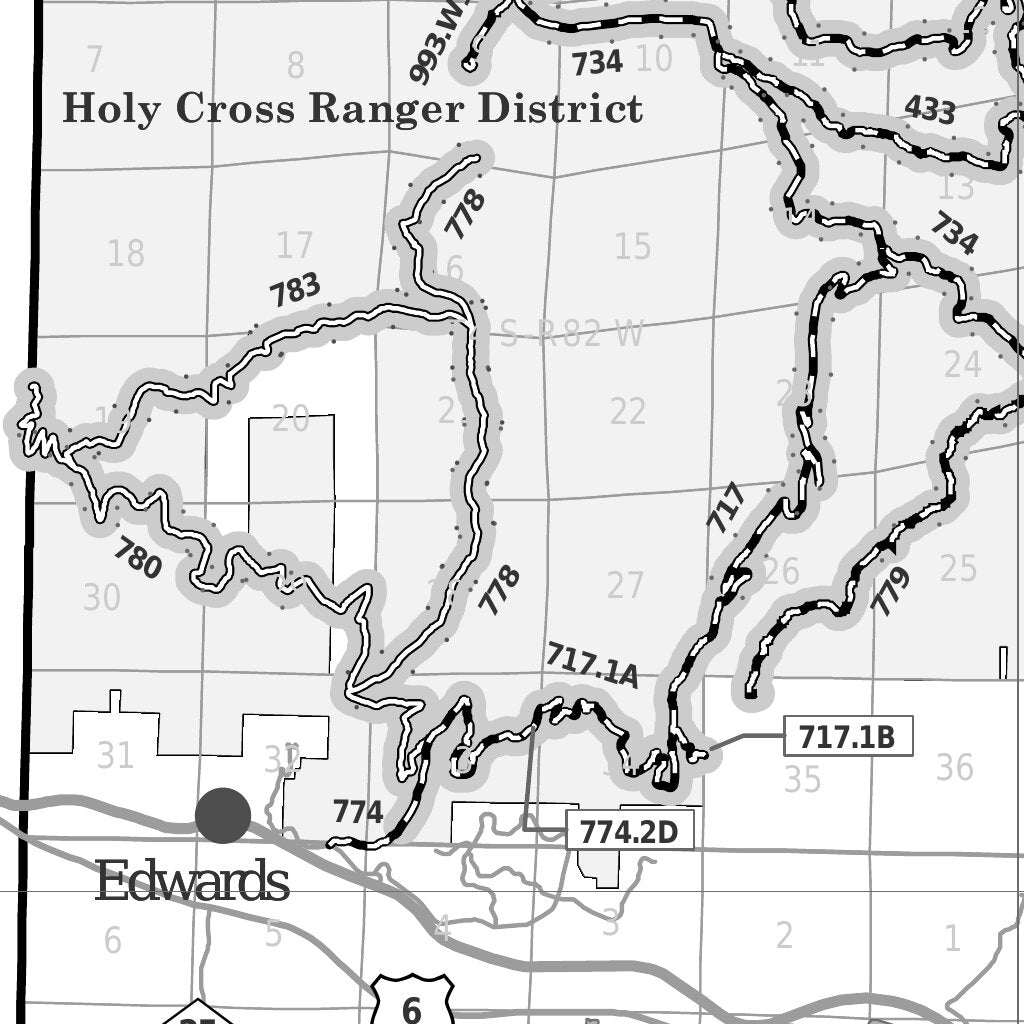 White River NF - Eagle & Holy Cross Ranger Districts (East Half ...