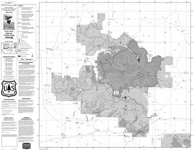 White River NF - Flat Tops - Blanco, Eagle (NW Portion), Rifle (N Portion) RDs - Winter MVUM Preview 1