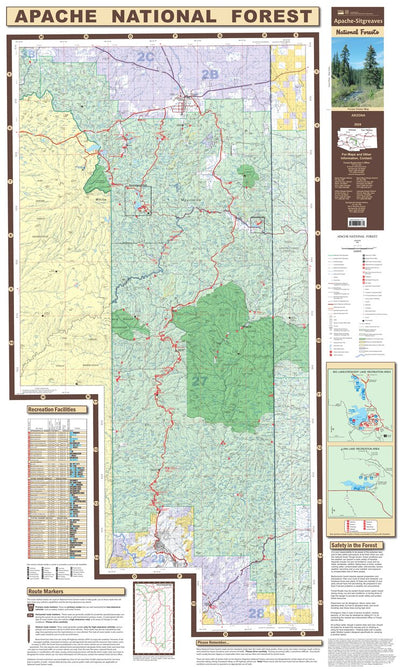 Apache National Forest Visitor Map Preview 1