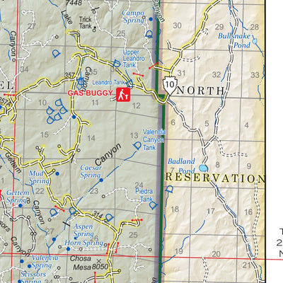 Carson National Forest Visitor Map: Jicarilla Ranger District Preview 2