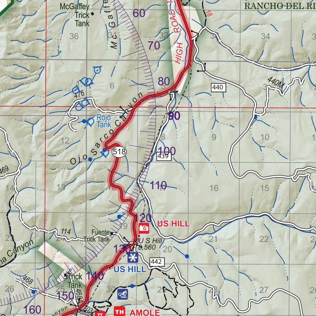 Carson National Forest Visitor Map: Questa and Camino Real Ranger ...