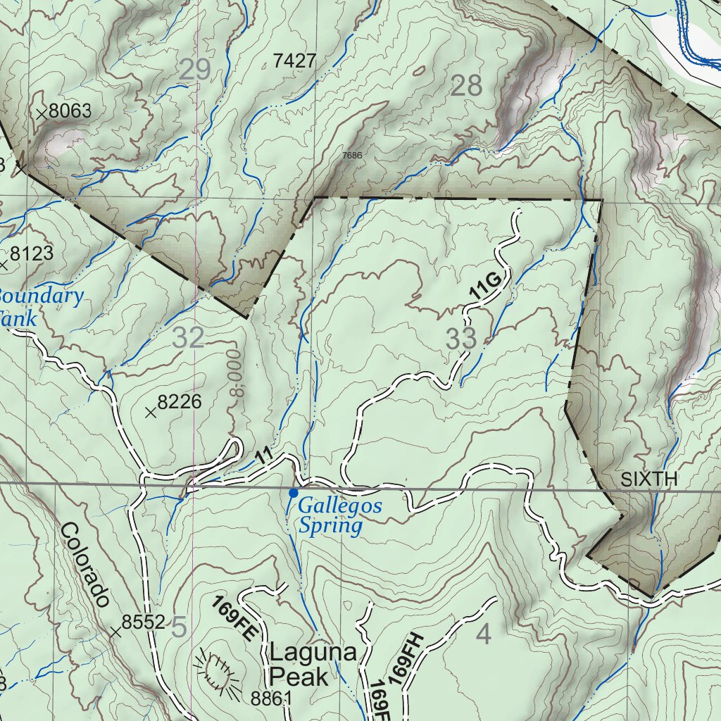Chama River Canyon Wilderness - Santa Fe National Forest Map by US ...