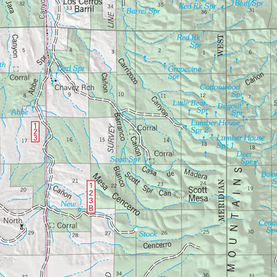 US Forest Service R3 Cibola National Forest, Magdalena Ranger District (North Half) digital map