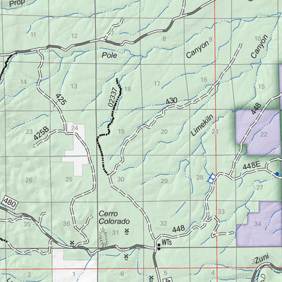 US Forest Service R3 Cibola National Forest, Mount Taylor Ranger District (Zuni Mountains) digital map