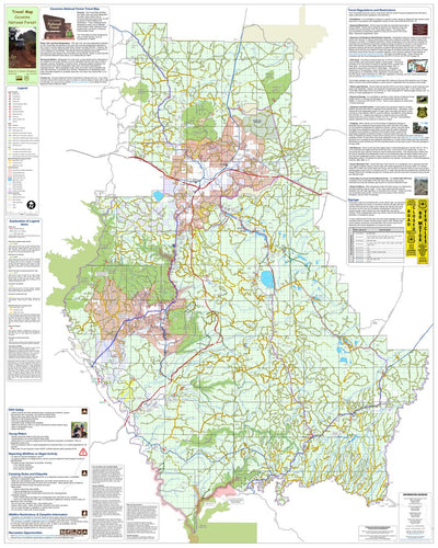 Coconino National Forest Travel Map, 2025 Preview 1