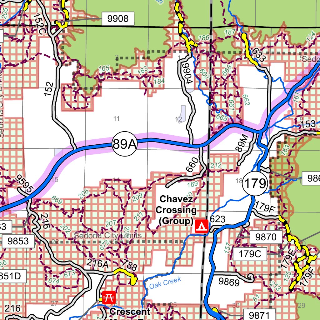 Coconino National Forest Travel - Us Forest Service R3 Coconino National Forest Travel Map 2025 Map 1653885 Preview 2 