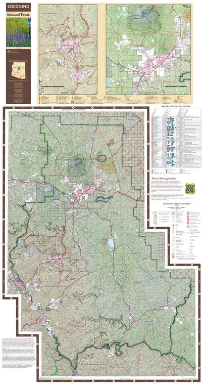 Coconino National Forest Visitor Map Preview 1