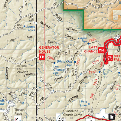 US Forest Service R3 Lincoln National Forest Visitor Map, Guadalupe Ranger District digital map