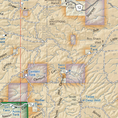 US Forest Service R3 Lincoln National Forest Visitor Map, Guadalupe Ranger District digital map