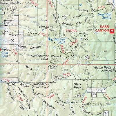 US Forest Service R3 Lincoln National Forest Visitor Map, Sacramento Ranger District digital map