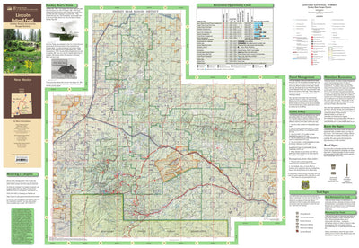 US Forest Service R3 Lincoln National Forest Visitor Map, Smokey Bear Ranger District digital map