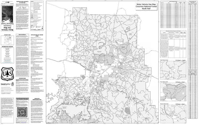 Motor Vehicle Use Map, Coconino National Forest (North) Preview 1