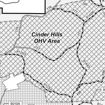 Motor Vehicle Use Map, Coconino National Forest (North) Preview 3