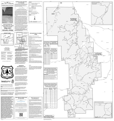 Motor Vehicle Use Map, Gila - Big Burro Mountains Silver City Ranger District Preview 1