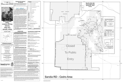 Motor Vehicle Use Map, Sandia Ranger District (South Half), Cibola National Forest Preview 1