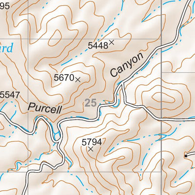 US Forest Service R3 Prescott National Forest Quadrangle: PURCELL CANYON digital map