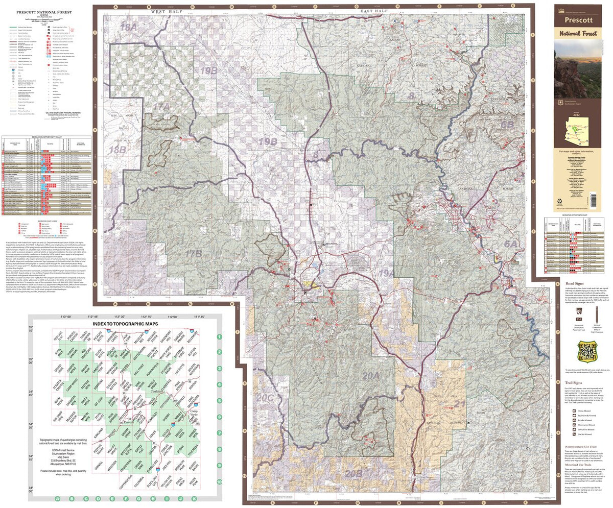 Ral R3 Stfc Map Prescott National Forest Visitor Map by US Forest Service R3 | Avenza Maps