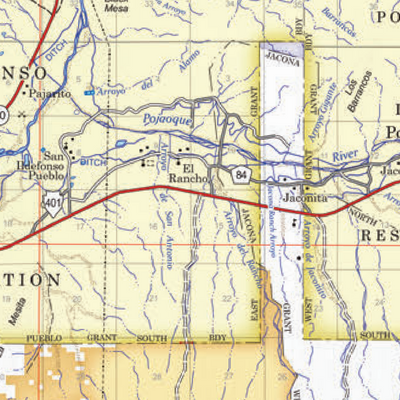 Santa Fe National Forest Visitor Map Preview 2