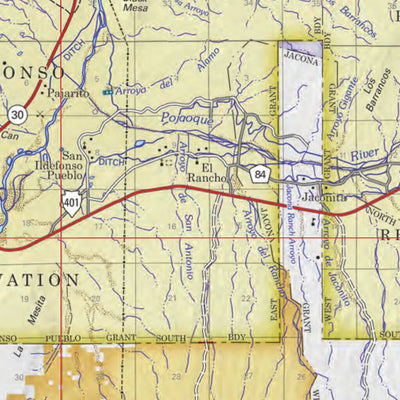 Santa Fe National Forest Visitor Map Preview 2