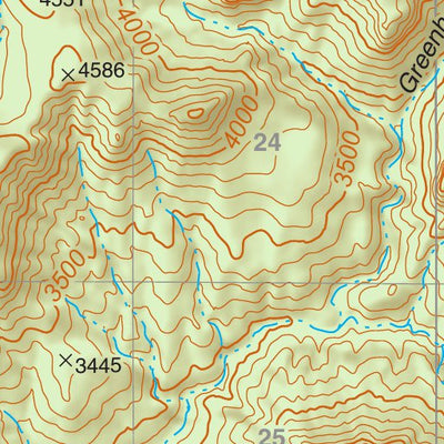 US Forest Service R3 Tonto National Forest Quadrangle: CANE SPRINGS MOUNTAIN digital map