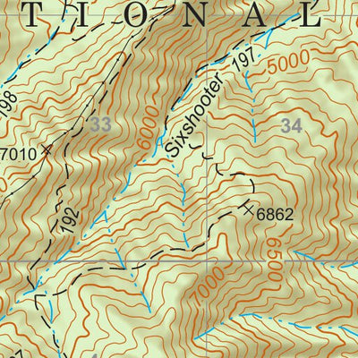 US Forest Service R3 Tonto National Forest Quadrangle: PINAL PEAK digital map