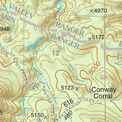 US Forest Service R3 Tonto National Forest Quadrangle: SHEEP BASIN MOUNTAIN digital map