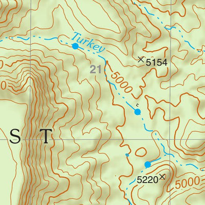 US Forest Service R3 Tonto National Forest Quadrangle: YOUNG digital map