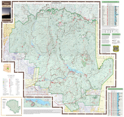 Tonto National Forest Visitor Map Preview 1