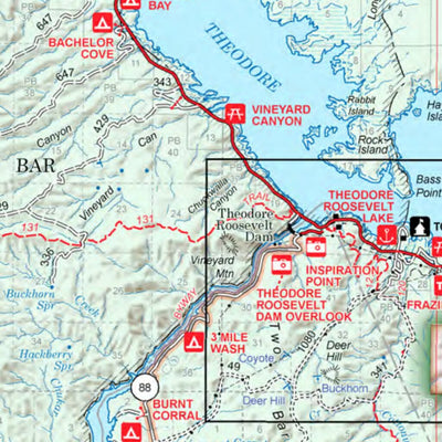 Tonto National Forest Visitor Map Preview 3