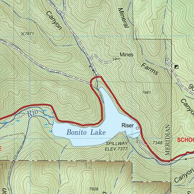 US Forest Service R3 White Mountain Wilderness, Lincoln National Forest digital map