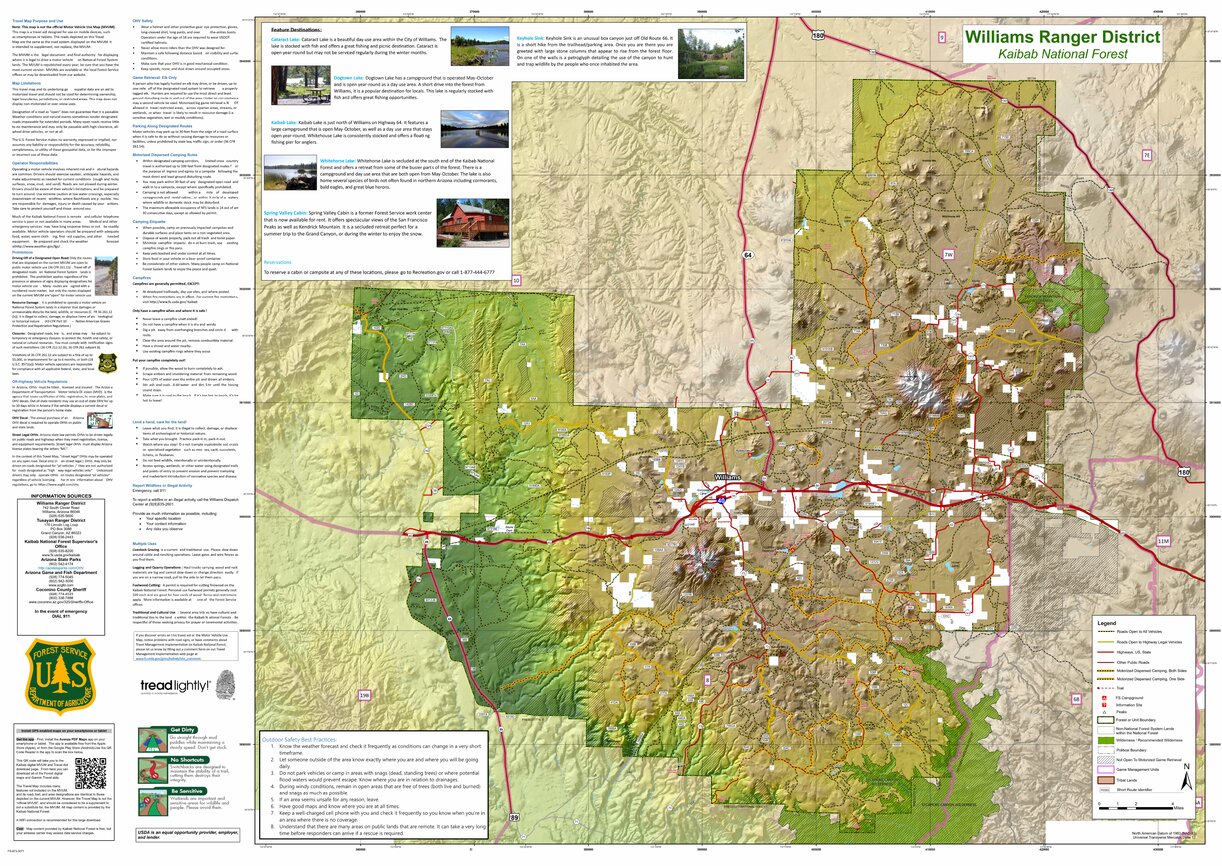 Williams Az Forest Road Map