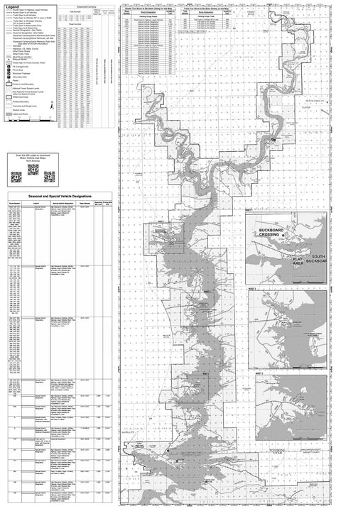 Ashley NF Flaming Gorge RD Back Motor Vehicle Use Map 2025 Preview 1