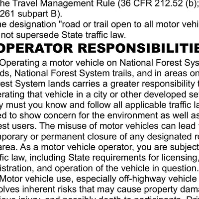 Ashley NF Flaming Gorge RD Front Eastern Tip Motor Vehicle Use Map 2025 Preview 3