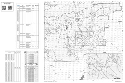 Ashley NF Vernal RD East Back Page Motor Vehicle Use Map 2025 Preview 1
