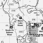 Boise National Forest Cascade RD East Side Motor Vehicle Use Map 2025 MVUM Preview 3