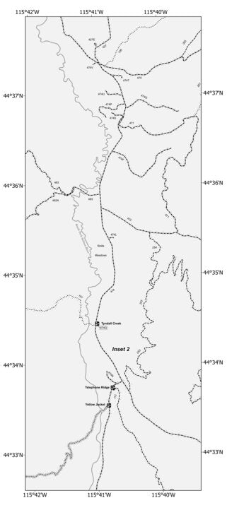 Boise National Forest Cascade RD East Side Motor Vehicle Use Map INSET 2 2025 MVUM Preview 1