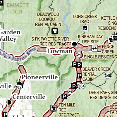 Boise National Forest Christmas Tree Cutting Map 2025 Preview 2