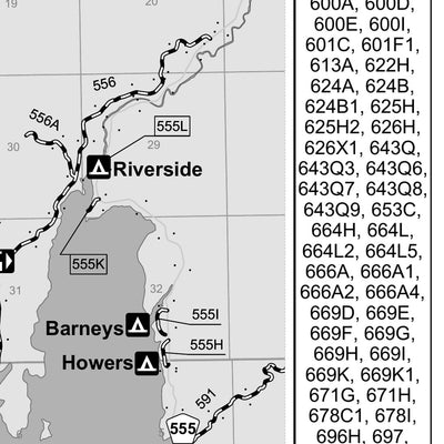 Boise National Forest Emmett RD East Side Motor Vehicle Use Map 2025 Preview 3