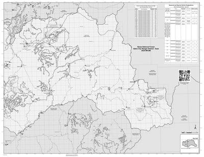 Boise National Forest Idaho City RD East Side Motor Vehicle Use Map 2025 MVUM Preview 1