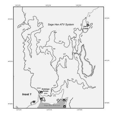 Boise National Forest Lowman Ranger District Motor Vehicle Use Map 2025 INSET 1 Preview 1