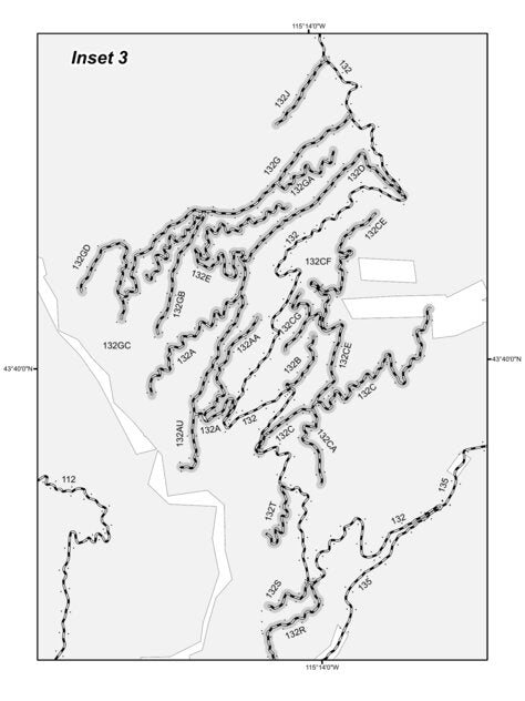 Boise National Forest Mountain Home RD East Side Motor Vehicle Use Map 2025 INSET 3 Preview 1