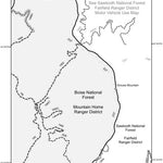 Boise National Forest Mountain Home RD East Side Motor Vehicle Use Map 2025 INSET 4 Preview 1