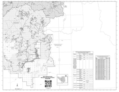 Boise National Forest Mountain Home RD East Side Motor Vehicle Use Map 2025 Preview 1
